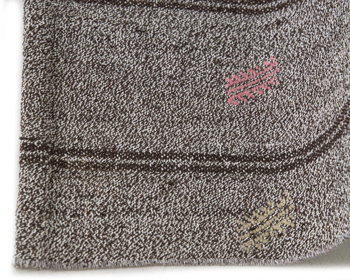 Gray Kilim Rug 6' 1" x 7' 2" | No. VR34789