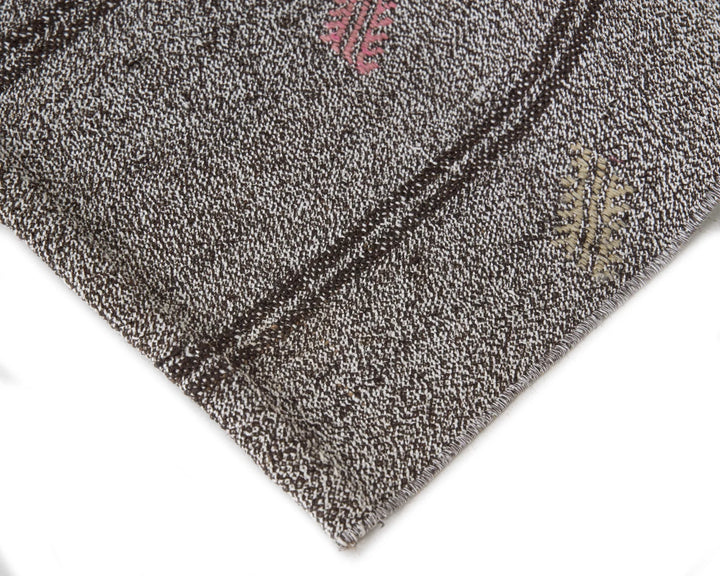 Gray Kilim Rug 6' 1" x 7' 2" | No. VR34789