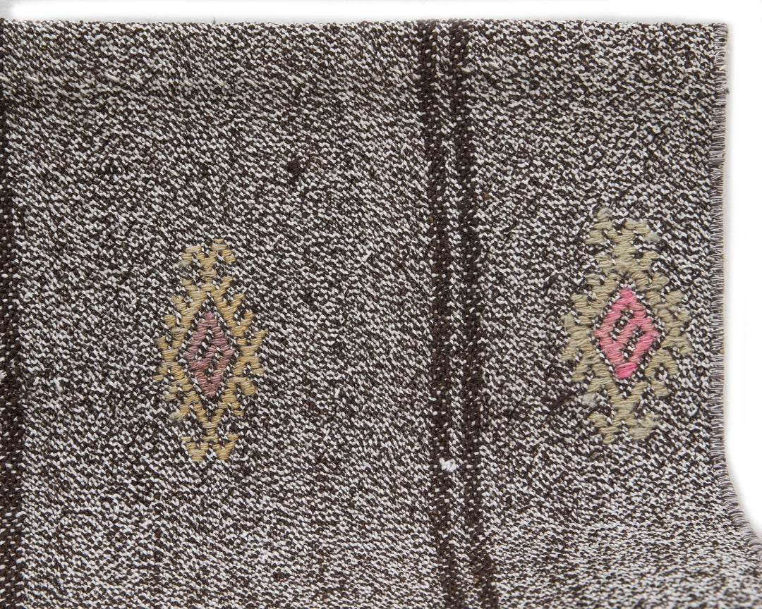 Gray Kilim Rug 6' 1" x 7' 2" | No. VR34789