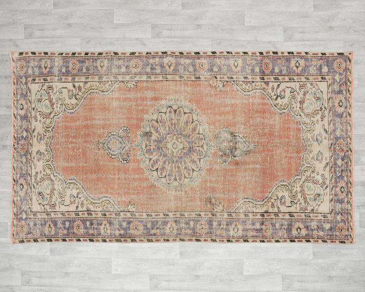 Multicolor Turkish Oushak Rug 4'11" x 8'6" Hand-Knotted view 9