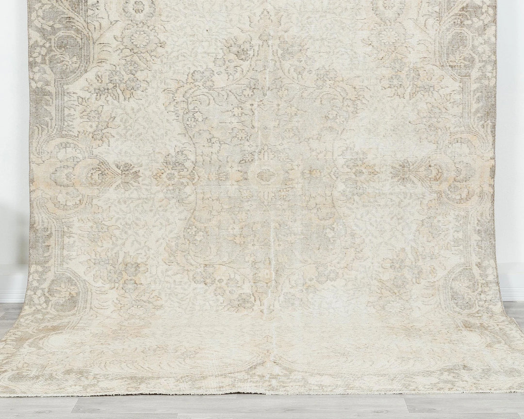 Multicolor Turkish Oushak Rug 6'5" x 9'10" Hand-Knotted | No. VR34964