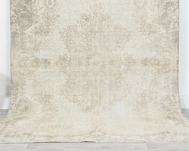 Multicolor Turkish Oushak Rug 6'5" x 9'10" Hand-Knotted | No. VR34964