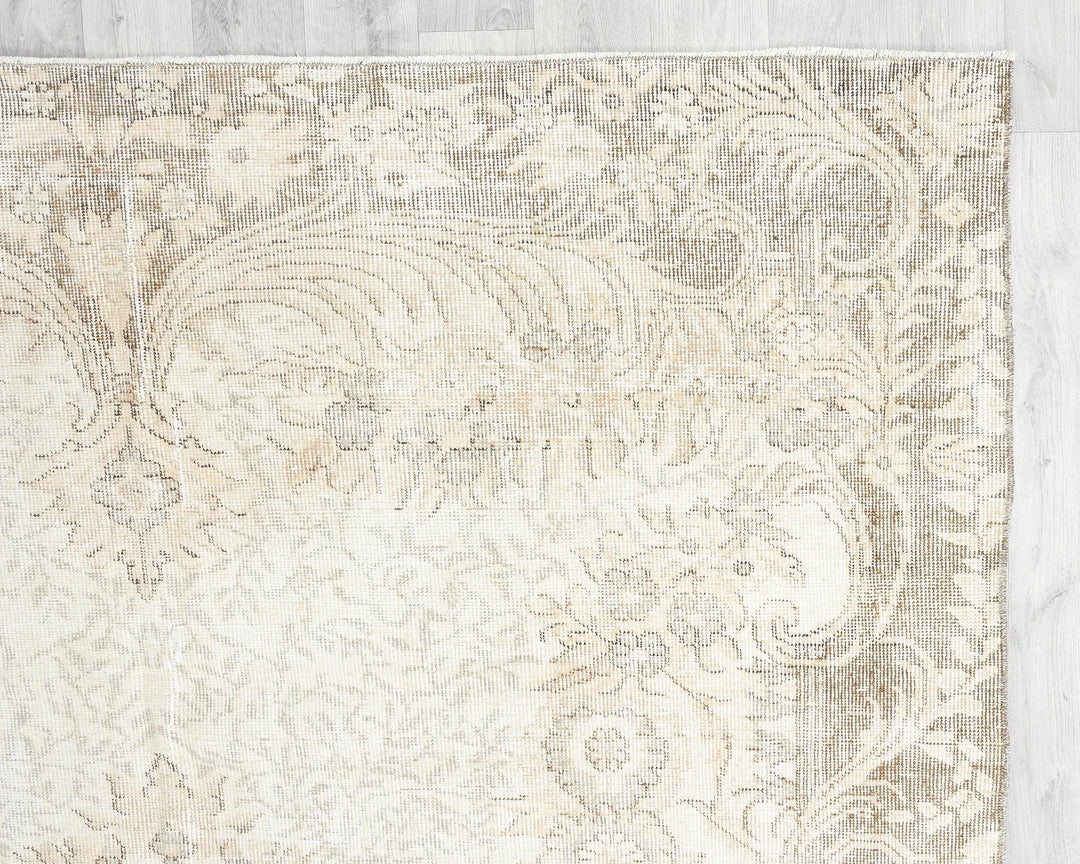Multicolor Turkish Oushak Rug 6'5" x 9'10" Hand-Knotted | No. VR34964