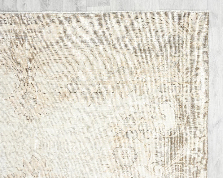 Multicolor Turkish Oushak Rug 6'5" x 9'10" Hand-Knotted | No. VR34964