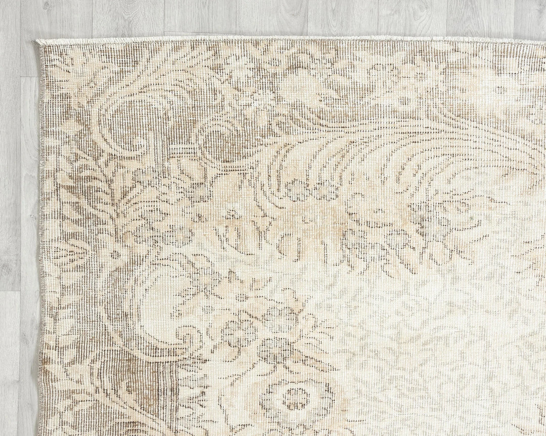 Multicolor Turkish Oushak Rug 6'5" x 9'10" Hand-Knotted | No. VR34964