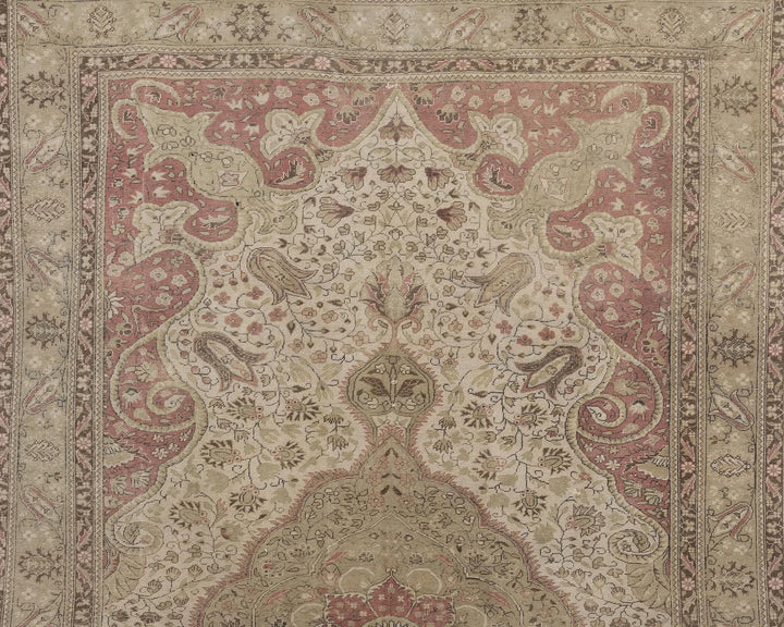 Multicolor Turkish Oushak Rug 7' 4" x 13' 1" Hand-Knotted | No. VR34992