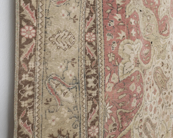 Multicolor Turkish Oushak Rug 7' 4" x 13' 1" Hand-Knotted | No. VR34992