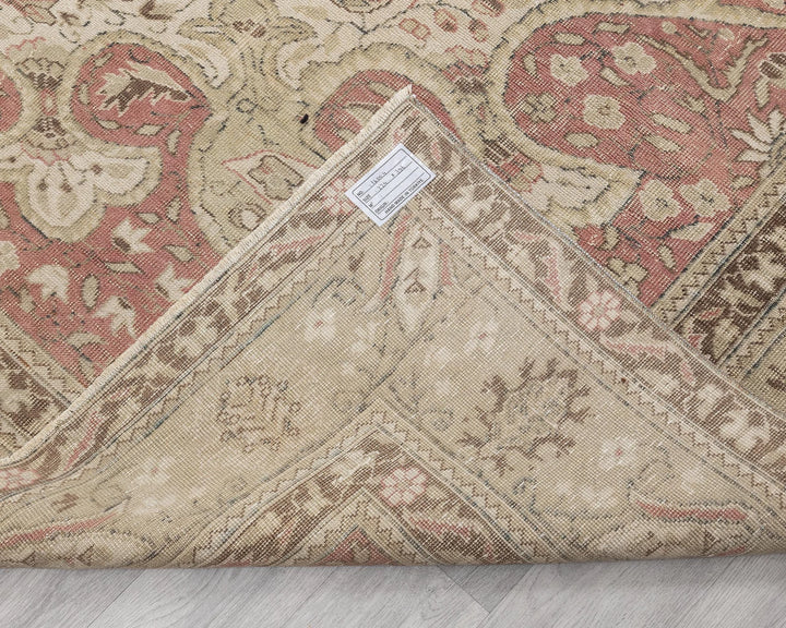 Multicolor Turkish Oushak Rug 7' 4" x 13' 1" Hand-Knotted | No. VR34992