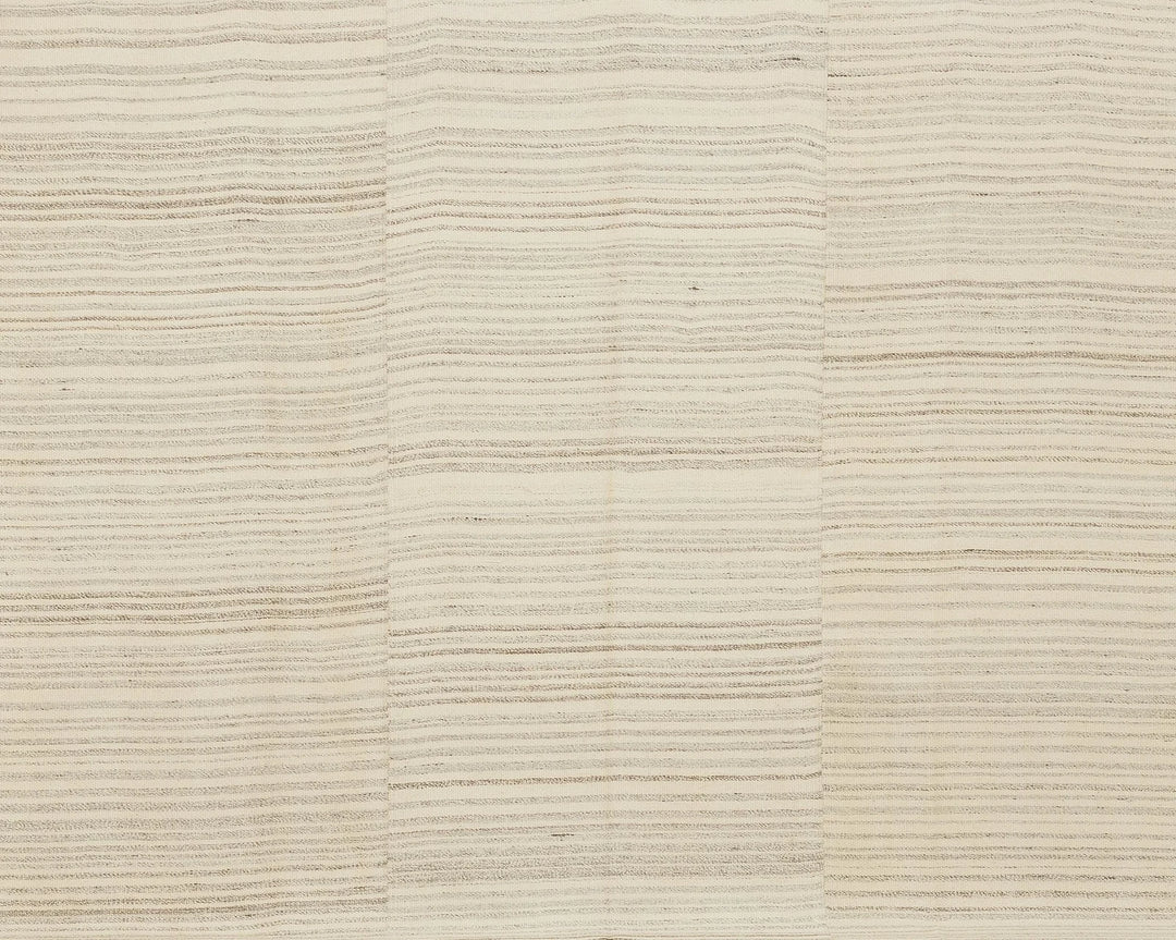 Beige Turkish Kilim Rug 10' 1" x 13' 4" Flat-Weave | No. VR35076
