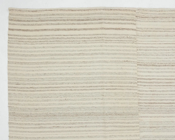 Beige Turkish Kilim Rug 10' 1" x 13' 4" Flat-Weave | No. VR35076