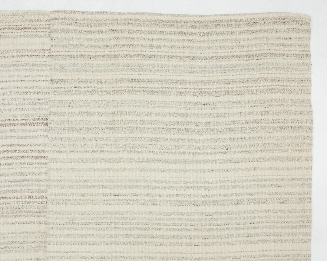 Beige Turkish Kilim Rug 10' 1" x 13' 4" Flat-Weave | No. VR35076