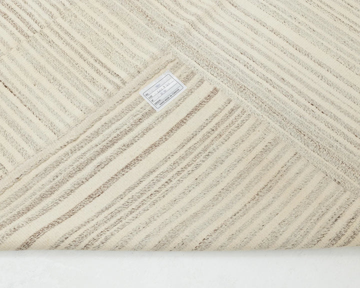 Beige Turkish Kilim Rug 10' 1" x 13' 4" Flat-Weave | No. VR35076