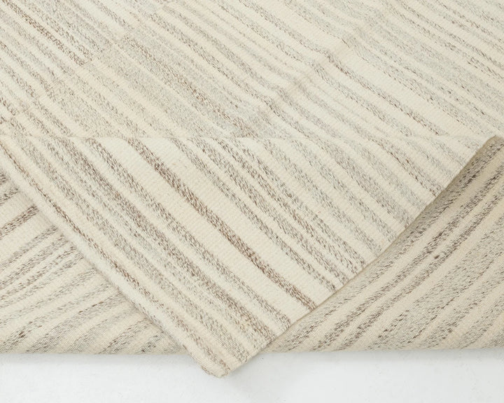 Beige Turkish Kilim Rug 10' 1" x 13' 4" Flat-Weave | No. VR35076