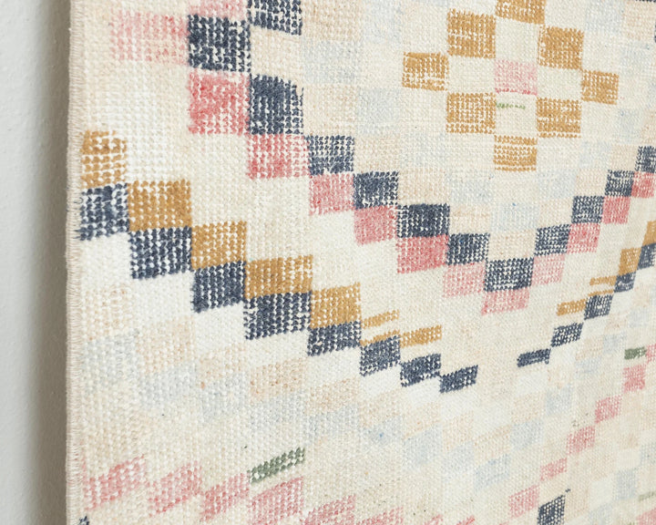 Beige Turkish Oushak Rug 2'10" x 5'2" Hand-Knotted | No. VR35091