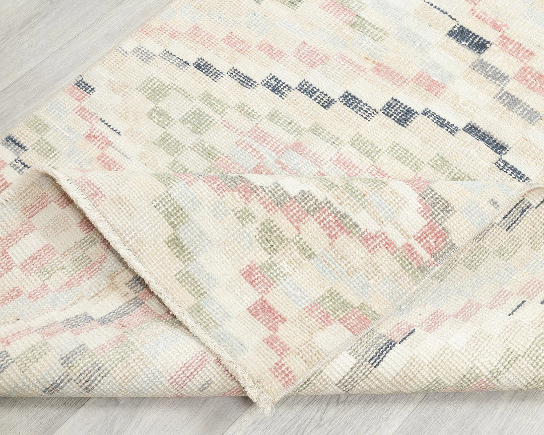 Beige Turkish Oushak Rug 2'10" x 5'2" Hand-Knotted | No. VR35091