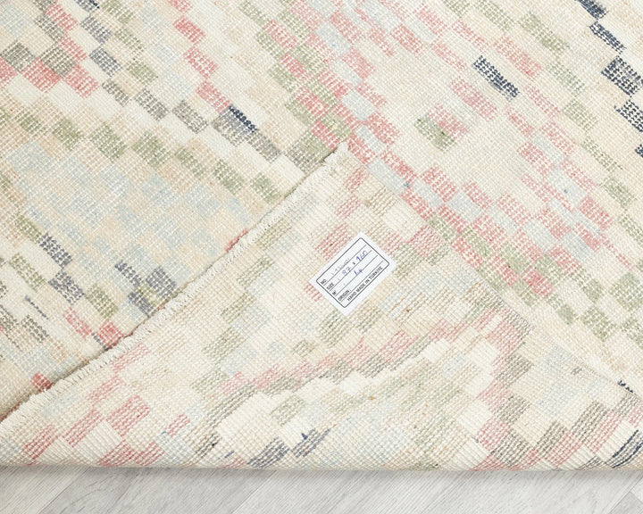 Beige Turkish Oushak Rug 2'10" x 5'2" Hand-Knotted | No. VR35091