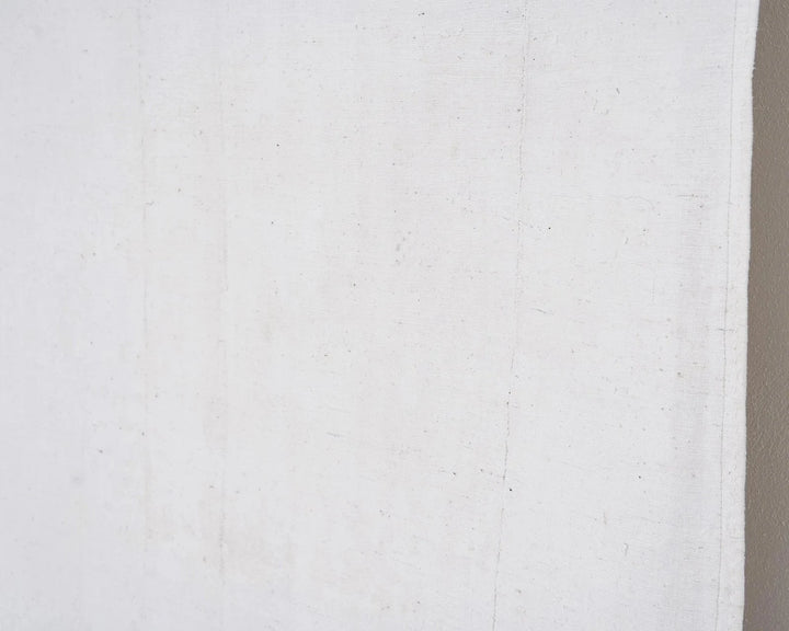 White Turkish Kilim Rug 4' 10" x 9' Flat-Weave | No. VR35148