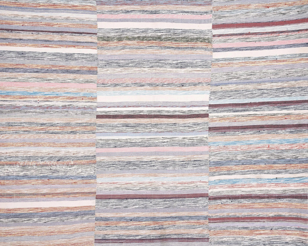 Multicolor Turkish Kilim Rug 8' 6" x 7' 5" Flat-Weave | No. VR35172
