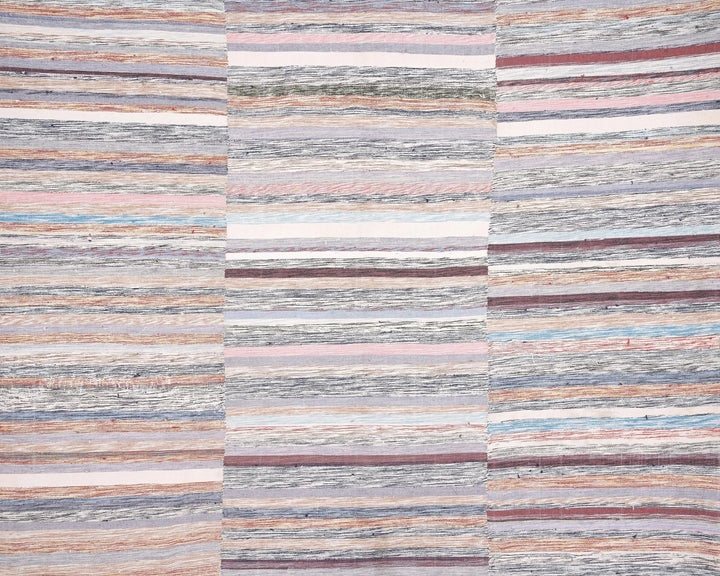Multicolor Turkish Kilim Rug 8' 6" x 7' 5" Flat-Weave | No. VR35172