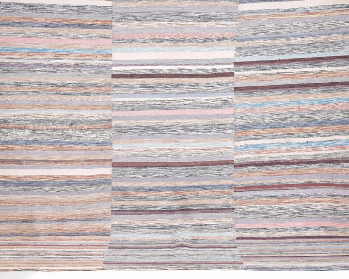 Multicolor Turkish Kilim Rug 8' 6" x 7' 5" Flat-Weave | No. VR35172