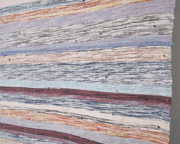Multicolor Turkish Kilim Rug 8' 6" x 7' 5" Flat-Weave | No. VR35172