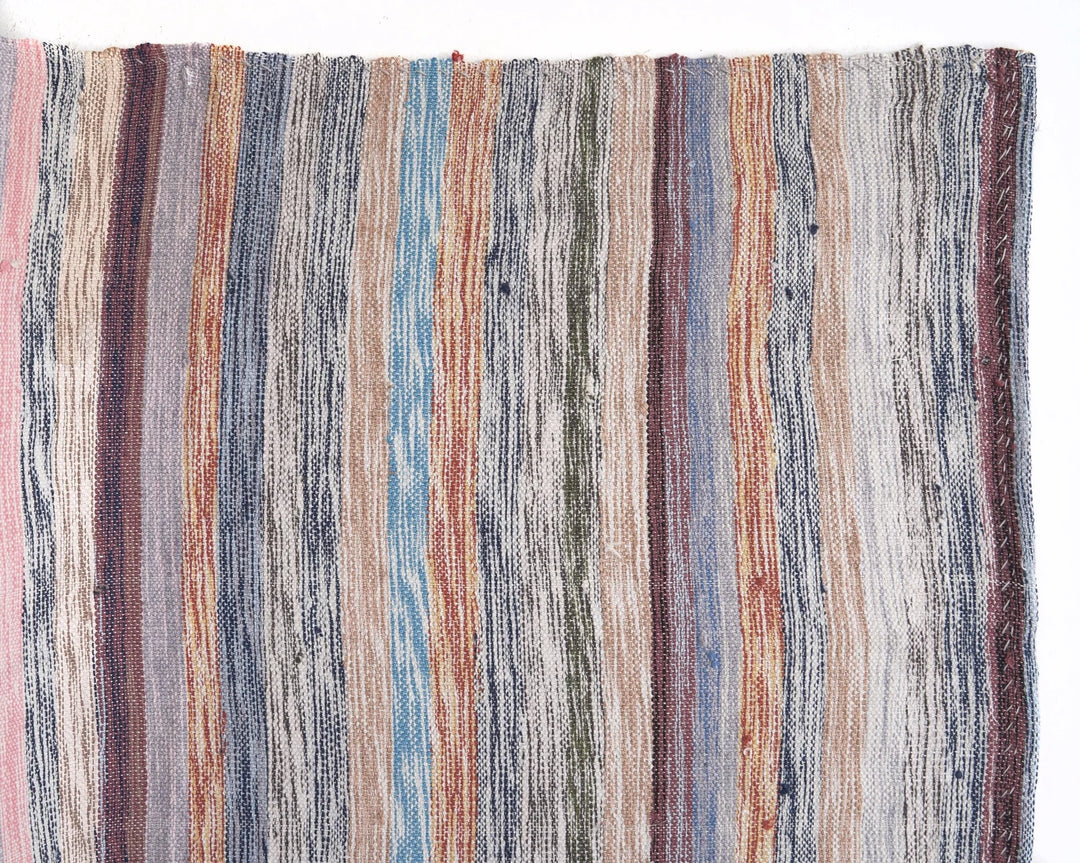 Multicolor Turkish Kilim Rug 8' 6" x 7' 5" Flat-Weave | No. VR35172