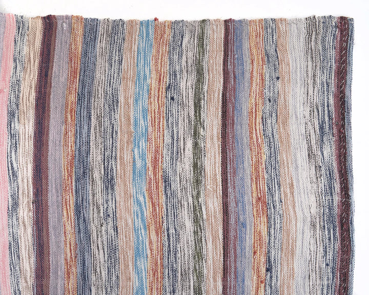 Multicolor Turkish Kilim Rug 8' 6" x 7' 5" Flat-Weave | No. VR35172