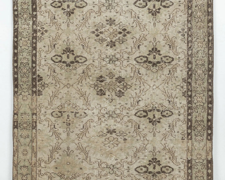 Multicolor Turkish Vintage Rug 6'8" x 3'8" Hand-Knotted | No. VR35382
