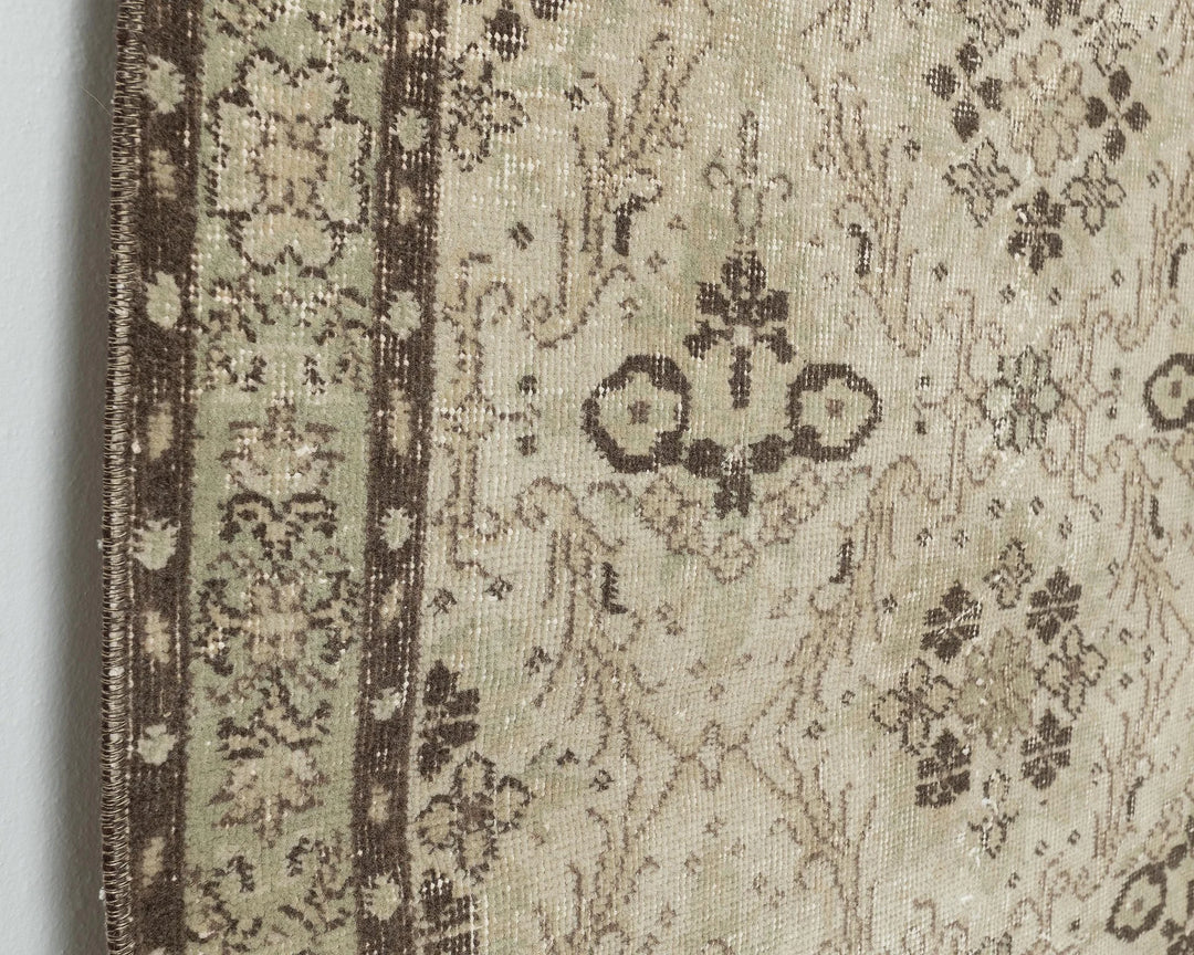 Multicolor Turkish Vintage Rug 6'8" x 3'8" Hand-Knotted | No. VR35382