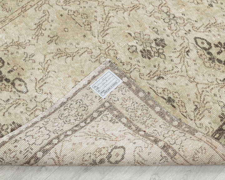 Multicolor Turkish Vintage Rug 6'8" x 3'8" Hand-Knotted | No. VR35382