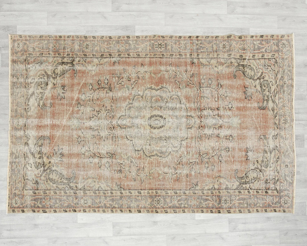 Multicolor Turkish Oushak Rug 5' 2" x 8' Hand-Knotted | No. VR35454