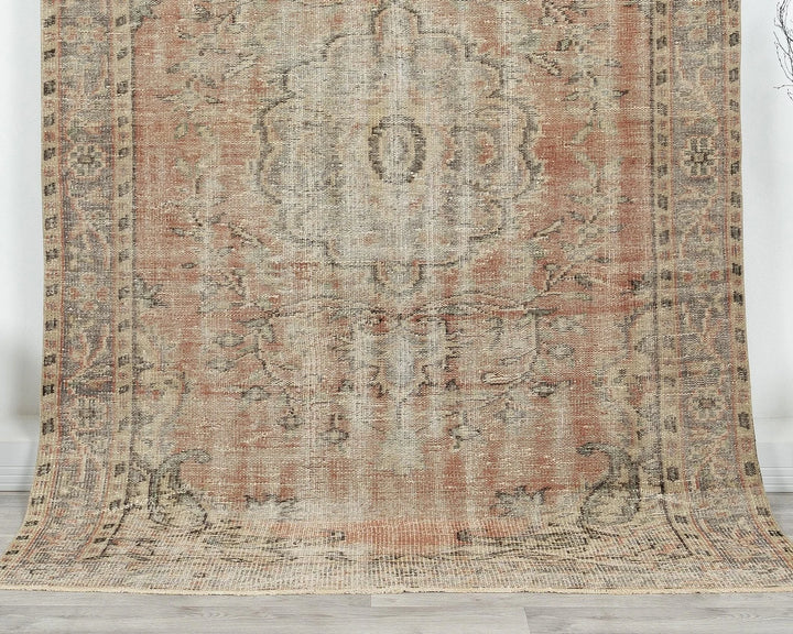Multicolor Turkish Oushak Rug 5' 2" x 8' Hand-Knotted | No. VR35454