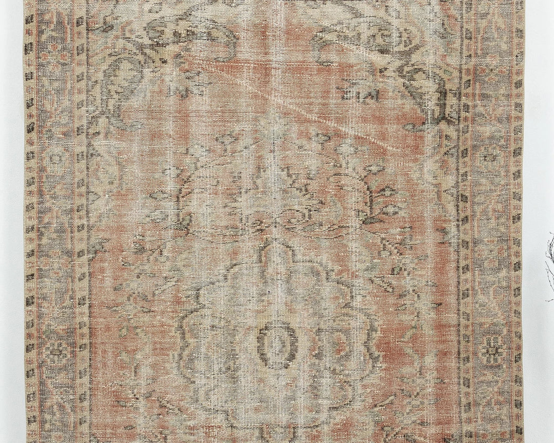Multicolor Turkish Oushak Rug 5' 2" x 8' Hand-Knotted | No. VR35454