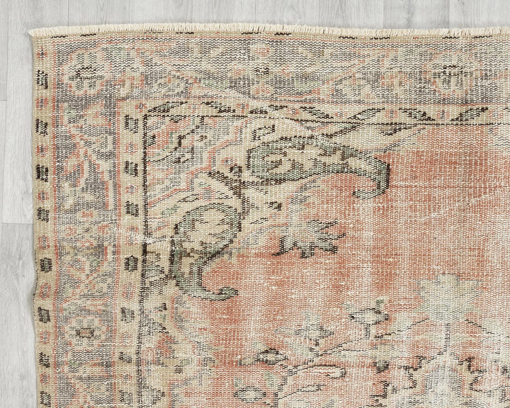 Multicolor Turkish Oushak Rug 5' 2" x 8' Hand-Knotted | No. VR35454