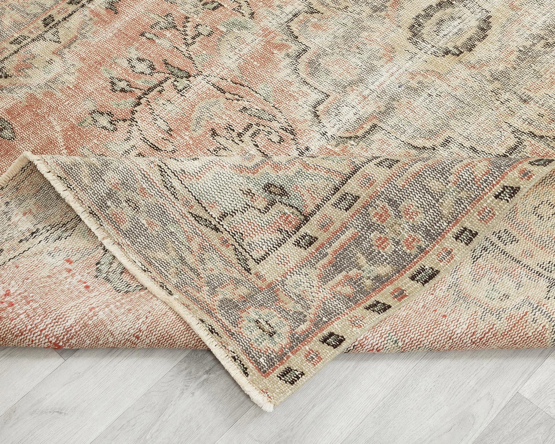 Multicolor Turkish Oushak Rug 5' 2" x 8' Hand-Knotted | No. VR35454
