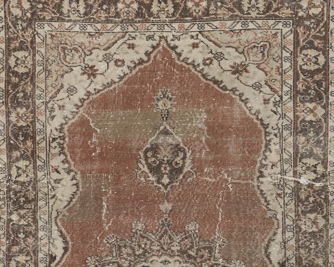 Multicolor Turkish Oushak Rug 7' 10" x 4' 5" Hand-Knotted | No. VR35457