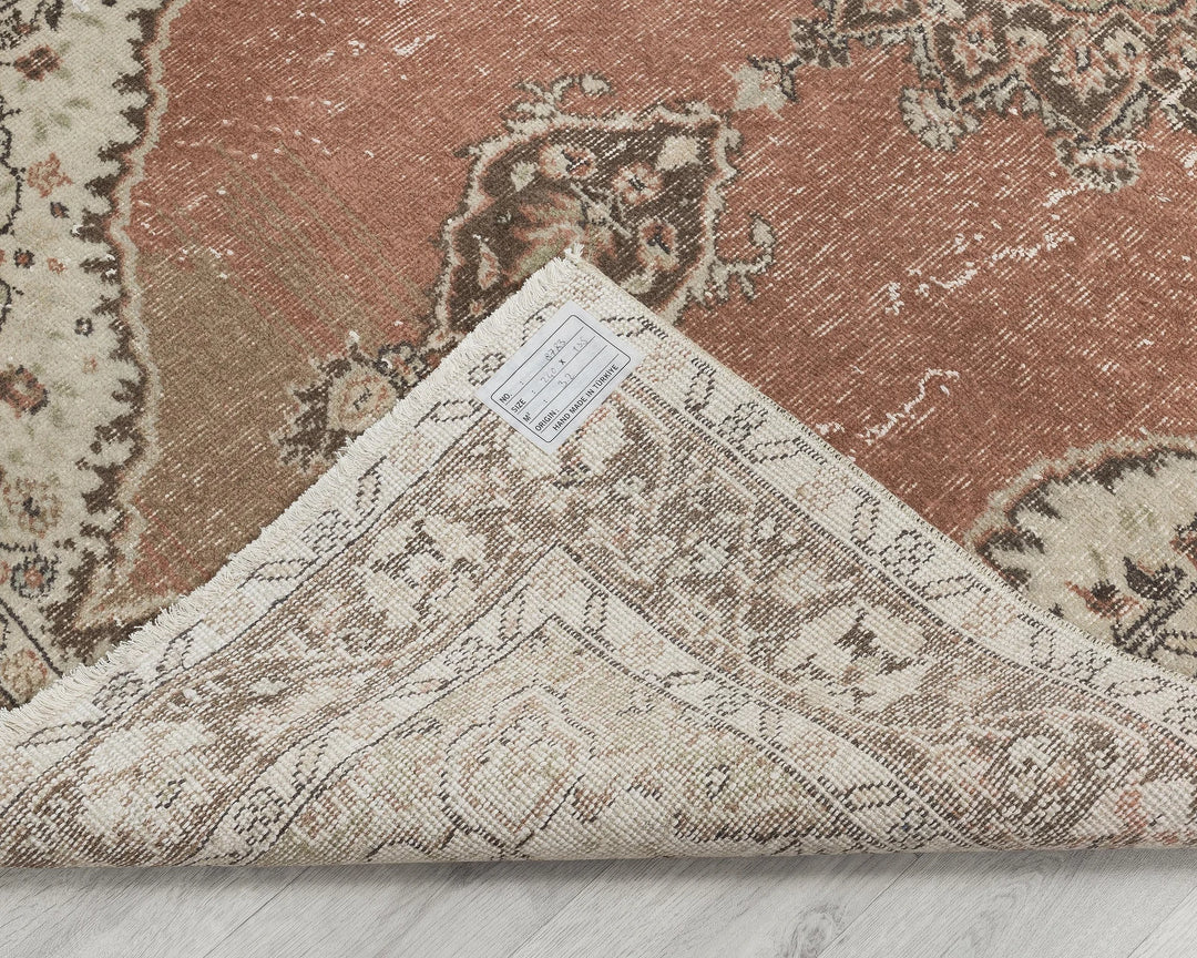 Multicolor Turkish Oushak Rug 7' 10" x 4' 5" Hand-Knotted | No. VR35457