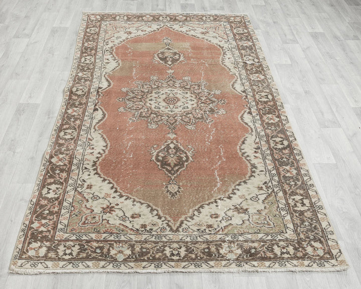 Multicolor Turkish Oushak Rug 7' 10" x 4' 5" Hand-Knotted | No. VR35457