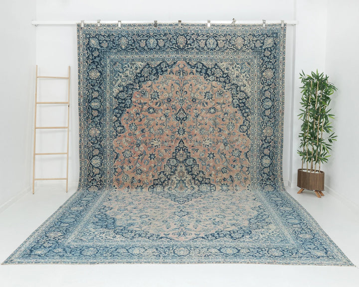 Multicolor Turkish Oushak Rug 10' x 13' Hand-Knotted | No. VR35497