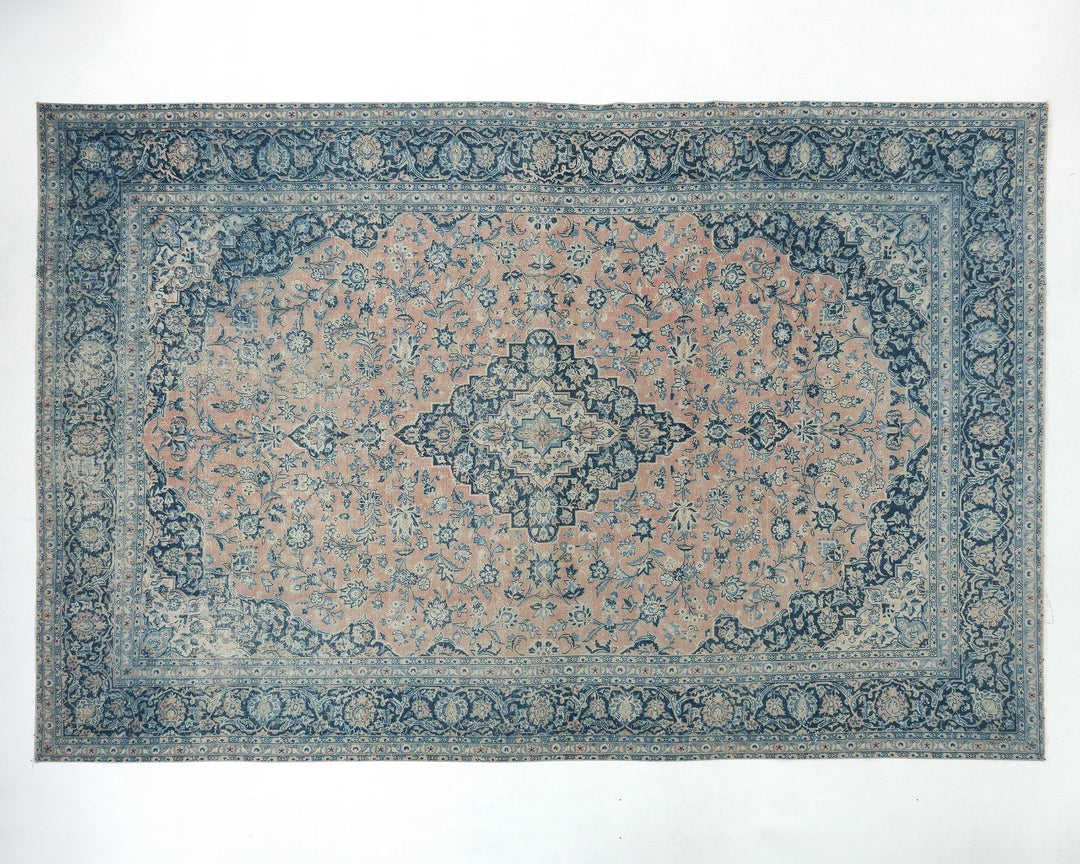 Multicolor Turkish Oushak Rug 10' x 13' Hand-Knotted | No. VR35497