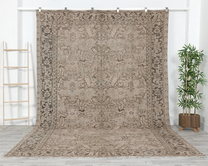 Multicolor Turkish Oushak Rug 7' 10" x 11' 2" Hand-Knotted | No. VR35550
