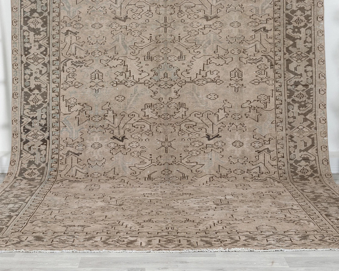 Multicolor Turkish Oushak Rug 7' 10" x 11' 2" Hand-Knotted | No. VR35550