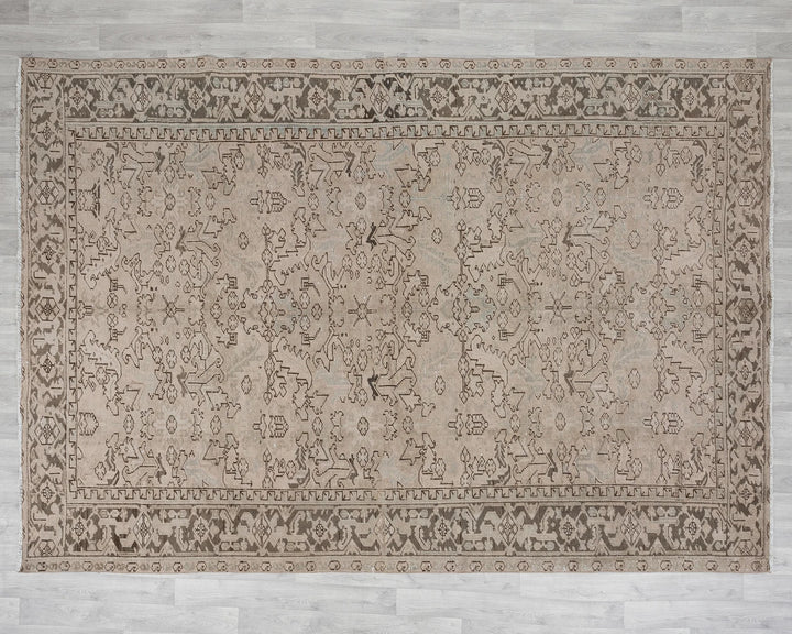 Multicolor Turkish Oushak Rug 7' 10" x 11' 2" Hand-Knotted | No. VR35550