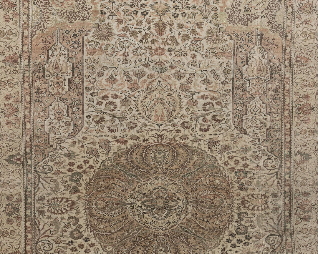 Multicolor Turkish Oushak Rug 6'2" x 9'4" Hand-Knotted | No. VR35596