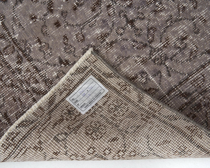 Gray Turkish Oushak Rug 8'10" x 5'4" Hand-Knotted | No. VR35693