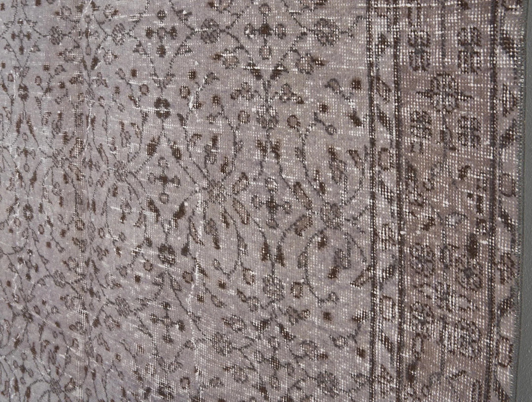 Gray Turkish Oushak Rug 8'10" x 5'4" Hand-Knotted | No. VR35693