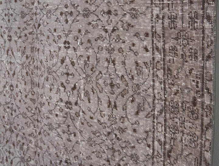 Gray Turkish Oushak Rug 8'10" x 5'4" Hand-Knotted | No. VR35693