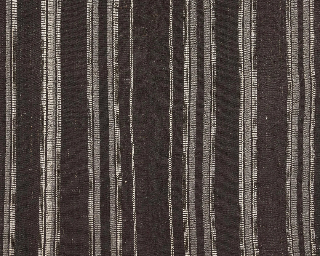 Brown Turkish Kilim Rug 4'10" x 6'6" Flat-Weave | No. VR35973
