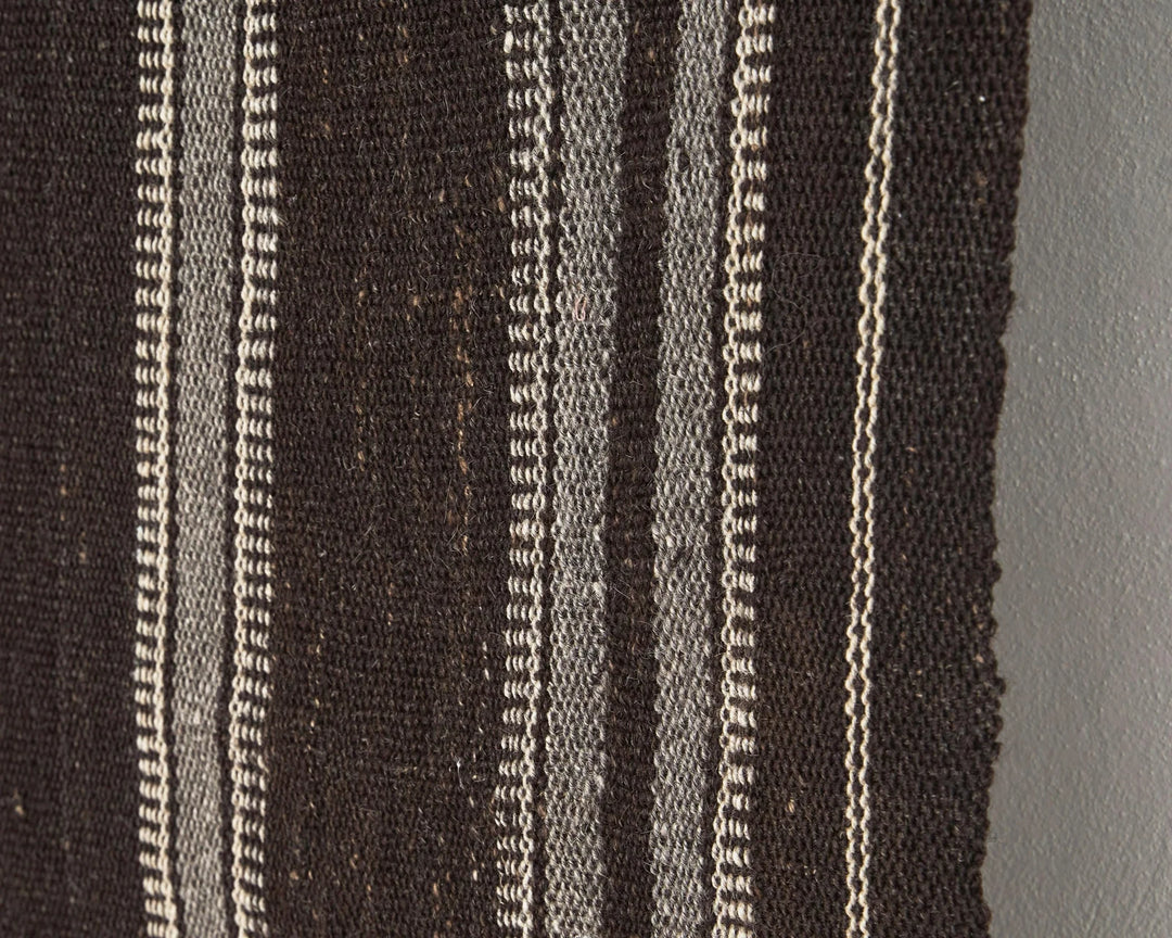 Brown Turkish Kilim Rug 4'10" x 6'6" Flat-Weave | No. VR35973