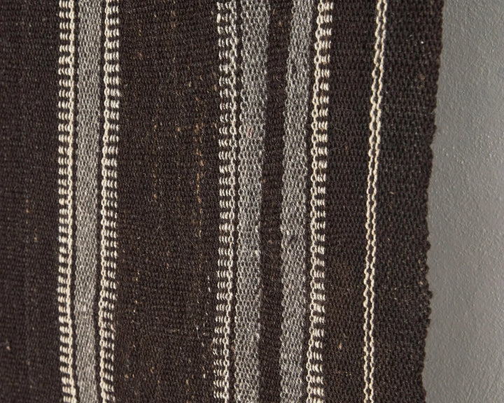 Brown Turkish Kilim Rug 4'10" x 6'6" Flat-Weave | No. VR35973